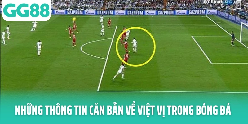 Những thông tin căn bản về việt vị trong bóng đá